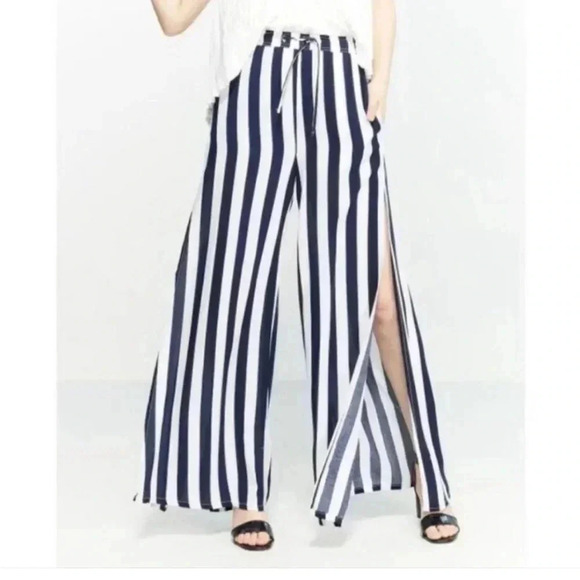 Onia XL pants striped beach beetlejuice goth fancy - Picture 1 of 1